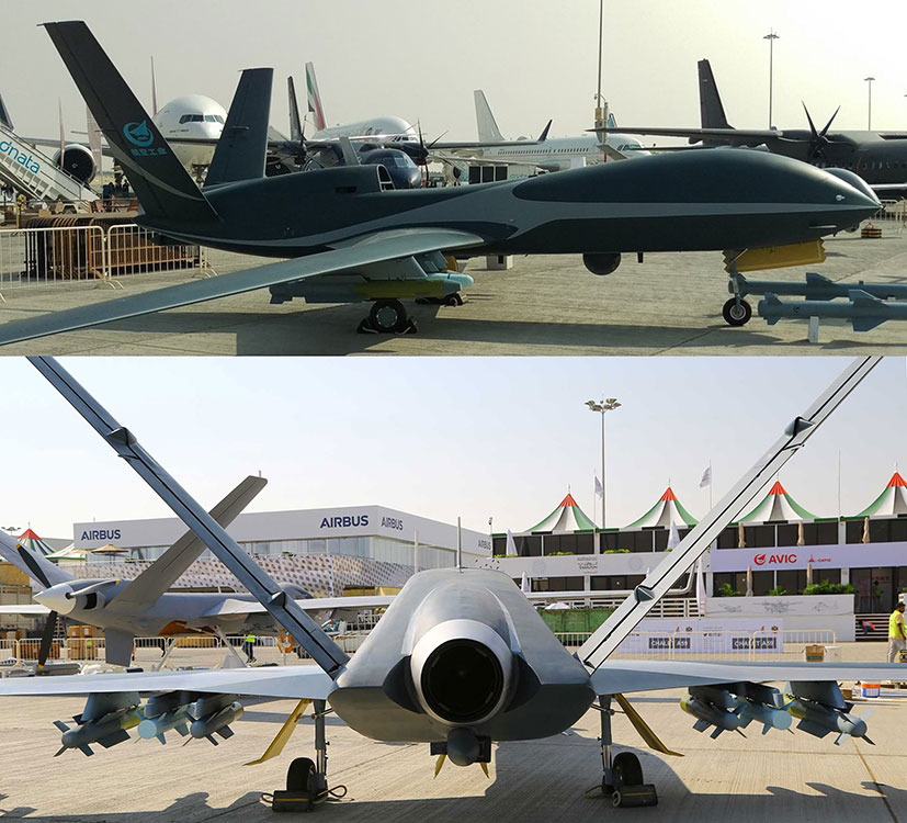 The Cloud Shadow high-altitude, long-endurance (HALE) unmanned aerial system unveiled at the Airshow China 2016 exhibition held in Zhuhai, China